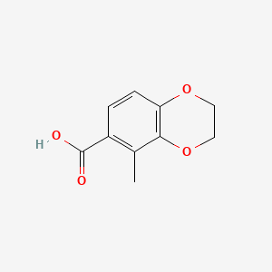 Chemical structure of 5-Methyl-2,3-dihydro-1,4-benzodioxine-6-carboxylic acid