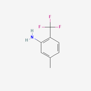 Chemical structure of 5-Methyl-2-(Trifluoromethyl)Aniline