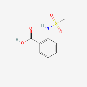 Chemical structure of 2-Methanesulfonamido-5-methylbenzoic acid