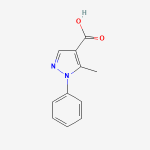 Chemical structure of 5-Methyl-1-phenylpyrazole-4-carboxylic Acid