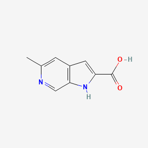 Chemical structure of 5-Methyl-1H-pyrrolo[2,3-c]pyridine-2-carboxylic acid