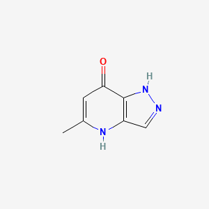 Chemical structure of 5-Methyl-1H-pyrazolo[4,3-b]pyridin-7-ol