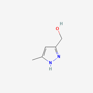 Chemical structure of 5-Methyl-1H-Pyrazole-3-methanol