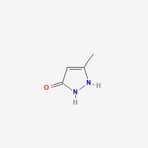 Chemical structure of 5-Methyl-1H-pyrazol-3-ol