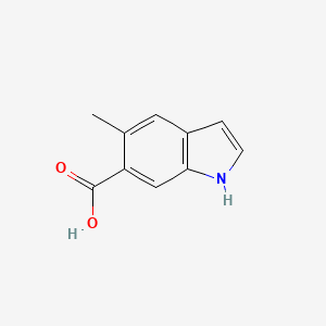 Chemical structure of 5-Methyl-1H-indole-6-carboxylic acid