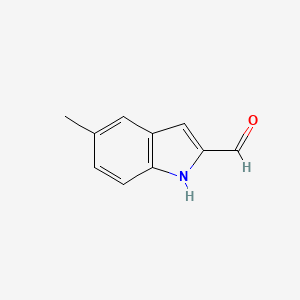Chemical structure of 5-Methyl-1H-indole-2-carbaldehyde