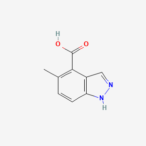 Chemical structure of 5-Methyl-1H-indazole-4-carboxylic acid