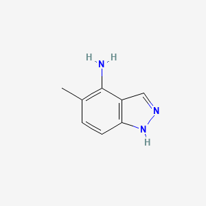 Chemical structure of 5-Methyl-1H-indazol-4-amine