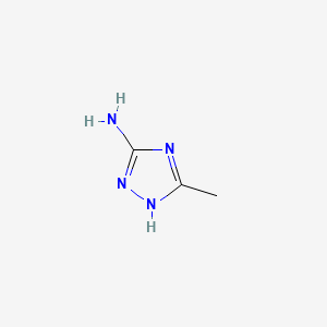 Chemical structure of 5-Methyl-1H-1,2,4-triazol-3-amine