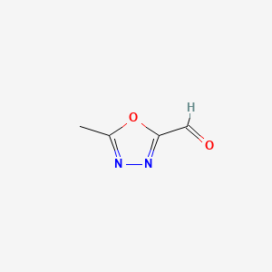 Chemical structure of 5-Methyl-1,3,4-oxadiazole-2-carbaldehyde