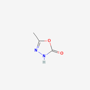 Chemical structure of 5-Methyl-1,3,4-oxadiazol-2(3H)-one