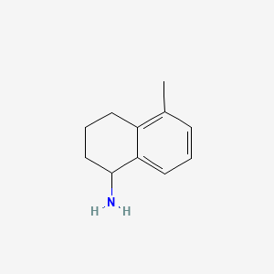 Chemical structure of 5-Methyl-1,2,3,4-tetrahydronaphthalen-1-amine