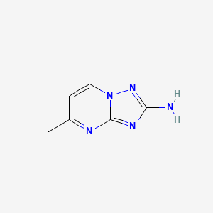 Chemical structure of 5-Methyl-[1,2,4]triazolo[1,5-a]pyrimidin-2-amine
