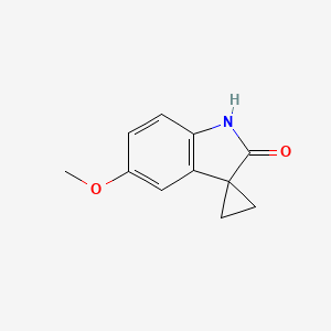 Chemical structure of 5'-METHOXYSPIRO[CYCLOPROPANE-1,3'-INDOLIN]-2'-ONE