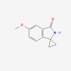 Chemical structure of 5'-METHOXYSPIRO[CYCLOPROPANE-1,1'-ISOINDOLIN]-3'-ONE