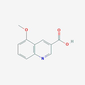Chemical structure of 5-Methoxyquinoline-3-carboxylic acid