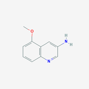 Chemical structure of 5-Methoxyquinolin-3-amine