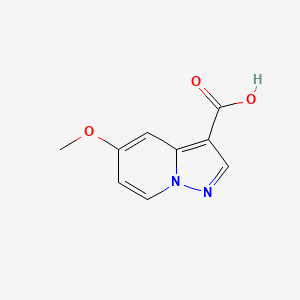 Chemical structure of 5-Methoxypyrazolo[1,5-a]pyridine-3-carboxylic acid