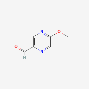 Chemical structure of 5-methoxypyrazine-2-carbaldehyde