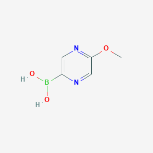 Chemical structure of 5-Methoxypyrazine-2-boronic acid