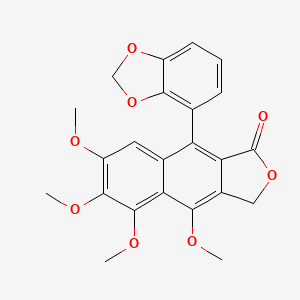 Chemical structure of 5-Methoxyjusticidin A