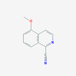 Chemical structure of 5-Methoxyisoquinoline-1-carbonitrile