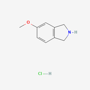 Chemical structure of 5-Methoxyisoindoline hydrochloride