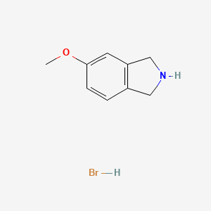 Chemical structure of 5-Methoxyisoindoline hydrobromide