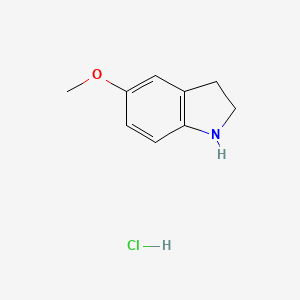 Chemical structure of 5-Methoxyindoline hydrochloride