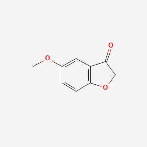 Chemical structure of 5-Methoxybenzofuran-3(2H)-one