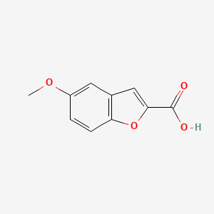 Chemical structure of 5-Methoxybenzofuran-2-carboxylic acid
