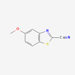 Chemical structure of 5-Methoxybenzo[d]thiazole-2-carbonitrile