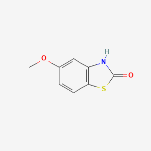 Chemical structure of 2-Benzothiazolinone, 5-methoxy-
