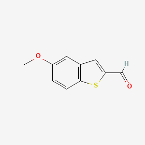 Chemical structure of 5-Methoxybenzo[b]thiophene-2-carbaldehyde