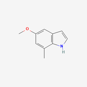 Chemical structure of 5-Methoxy-7-methylindole