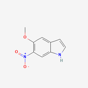 Chemical structure of 5-methoxy-6-nitro-1H-indole