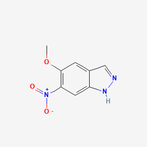Chemical structure of 5-methoxy-6-nitro-1H-indazole