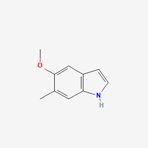 Chemical structure of 5-Methoxy-6-methyl-1H-indole
