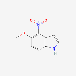 Chemical structure of 5-Methoxy-4-nitro-1H-indole