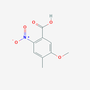Chemical structure of 5-Methoxy-4-methyl-2-nitrobenzoic acid