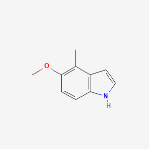 Chemical structure of 5-Methoxy-4-methylindole