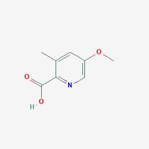 Chemical structure of 5-Methoxy-3-methylpicolinic acid