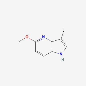 Chemical structure of 5-Methoxy-3-methyl-1H-pyrrolo[3,2-b]pyridine