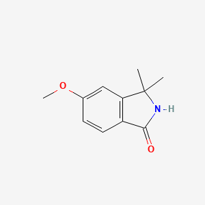 Chemical structure of 5-Methoxy-3,3-dimethylisoindolin-1-one