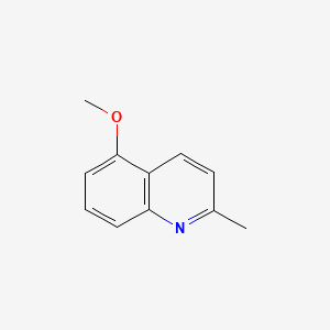 Chemical structure of 5-Methoxy-2-methylquinoline