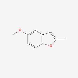 Chemical structure of 5-Methoxy-2-methylbenzofuran