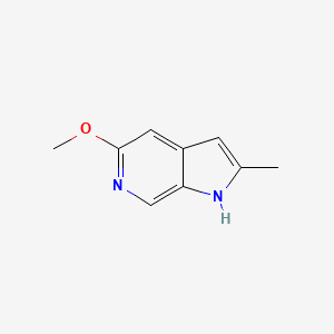 Chemical structure of 5-Methoxy-2-methyl-1H-pyrrolo[2,3-c]pyridine