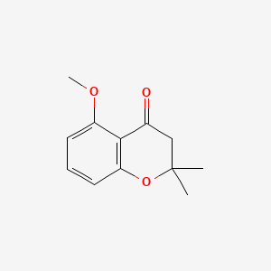 Chemical structure of 5-Methoxy-2,2-dimethylchroman-4-one