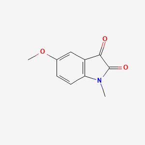 Chemical structure of 5-methoxy-1-methylindoline-2,3-dione