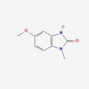Chemical structure of 5-Methoxy-1-methyl-1H-benzo[d]imidazol-2(3H)-one